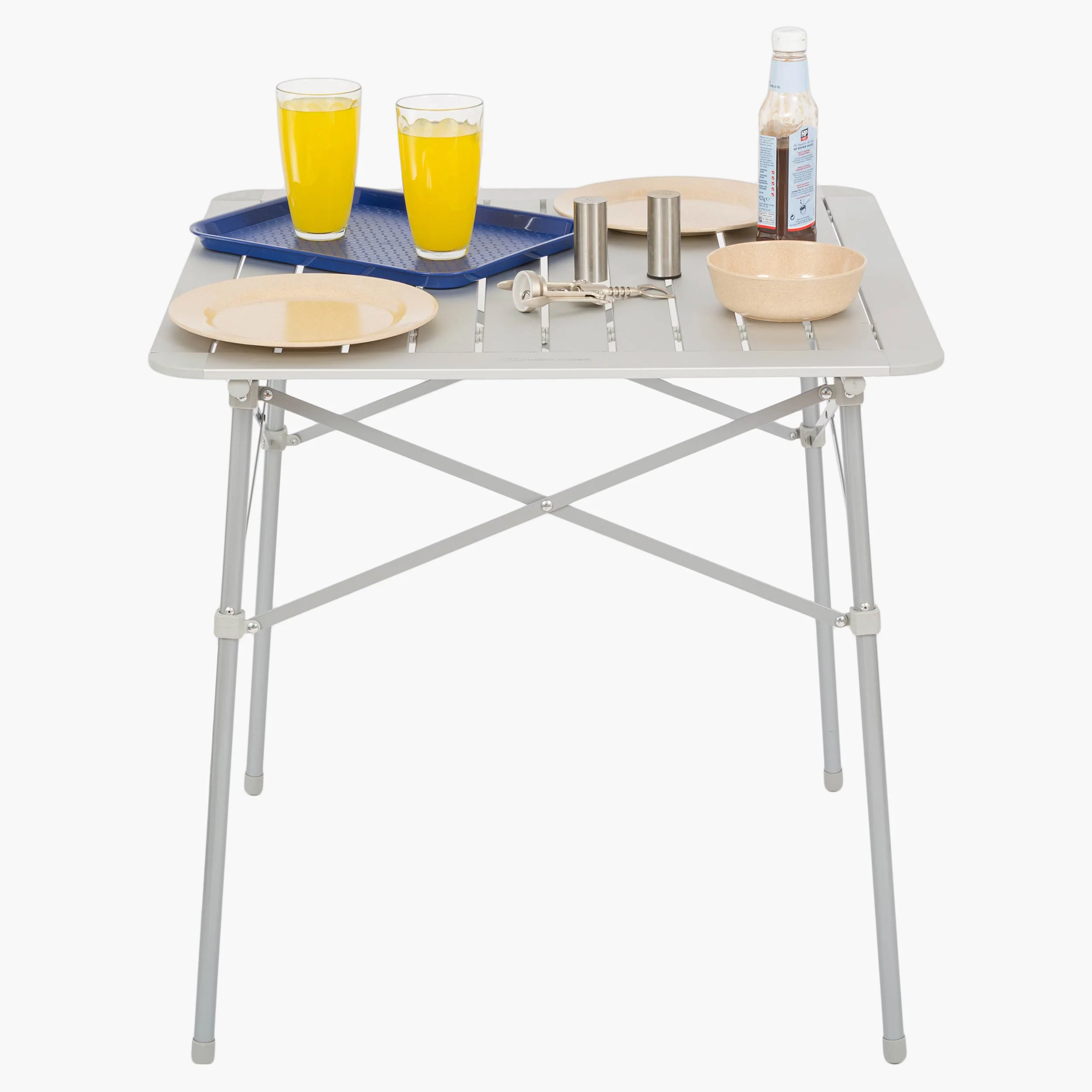 Aluminium Slat Folding Camping Table, Small - Image 3