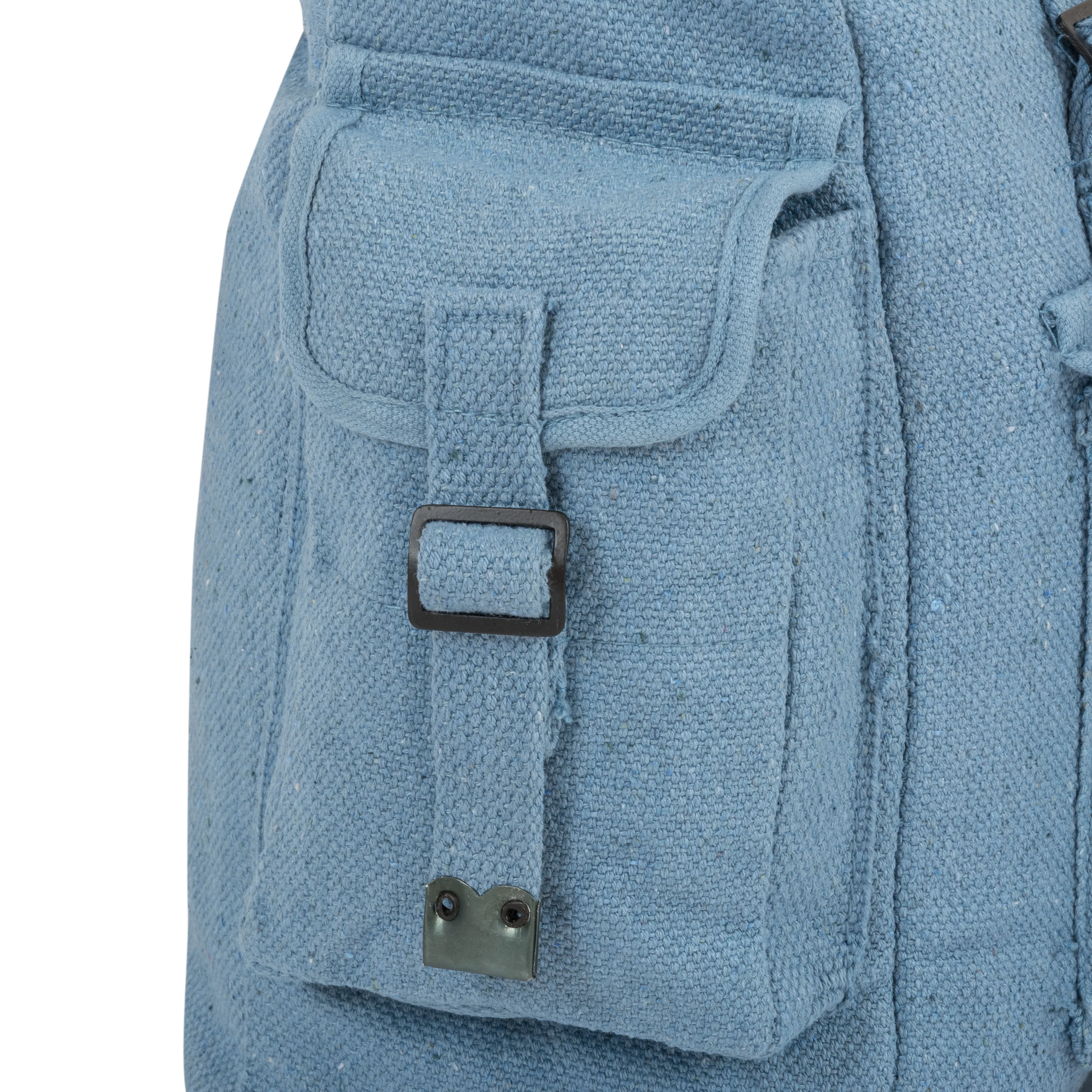 Large Webbing Backpack with Pockets - Image 8